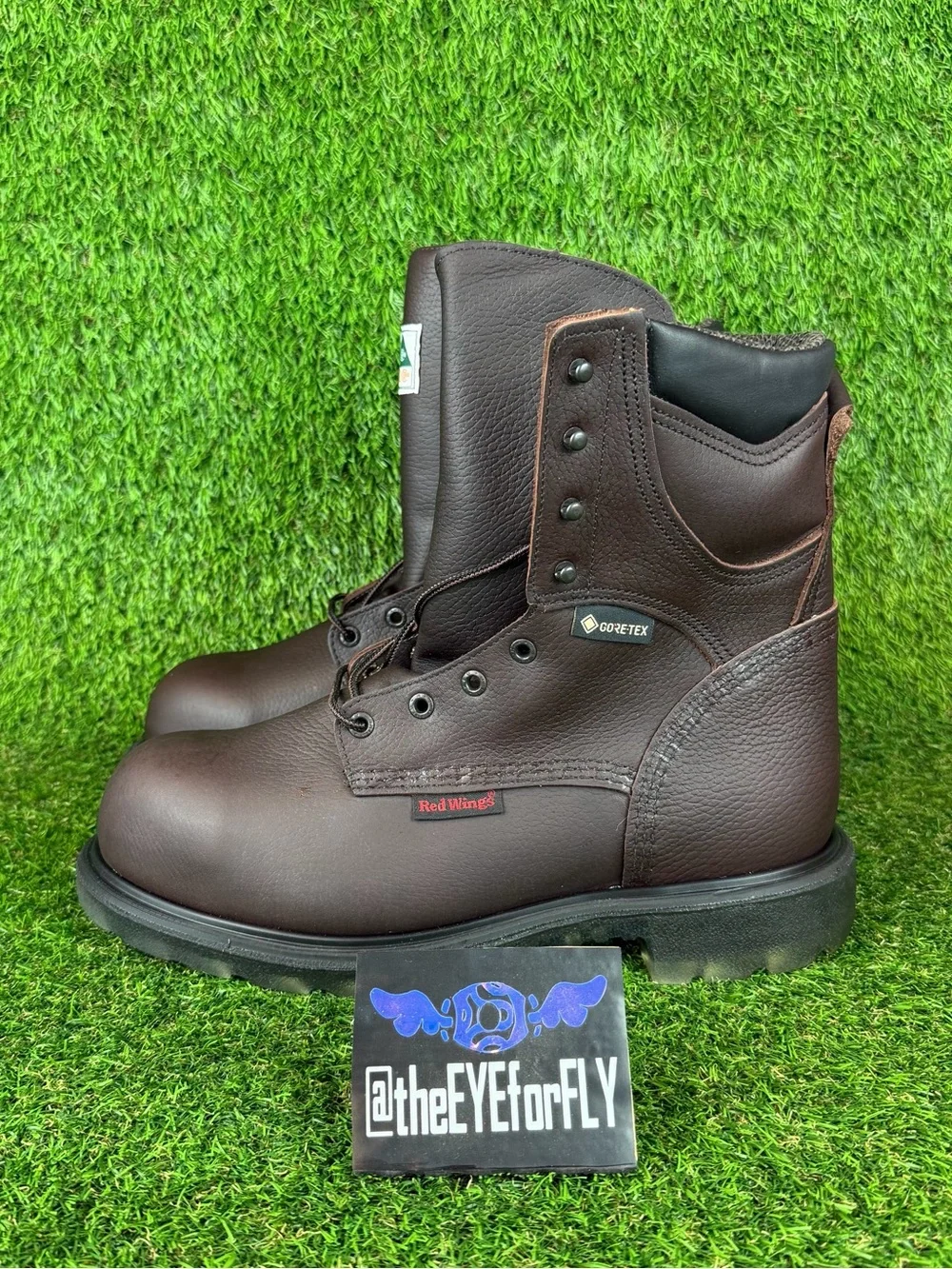 Red Wing 2414 GORE-TEX Waterproof Supersole Steel Toe Boots Made In USA (WIDE)